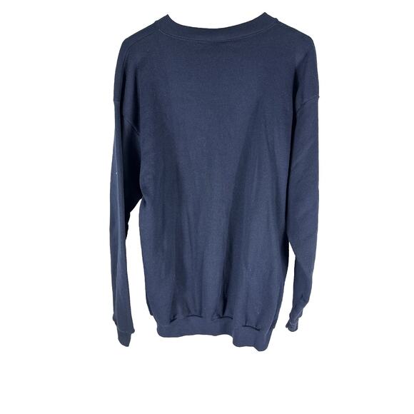 Vintage Wolf Sweatshirt Timber Wolf Blue Graphic Men’s Size Large *Stain* - Picture 2 of 4